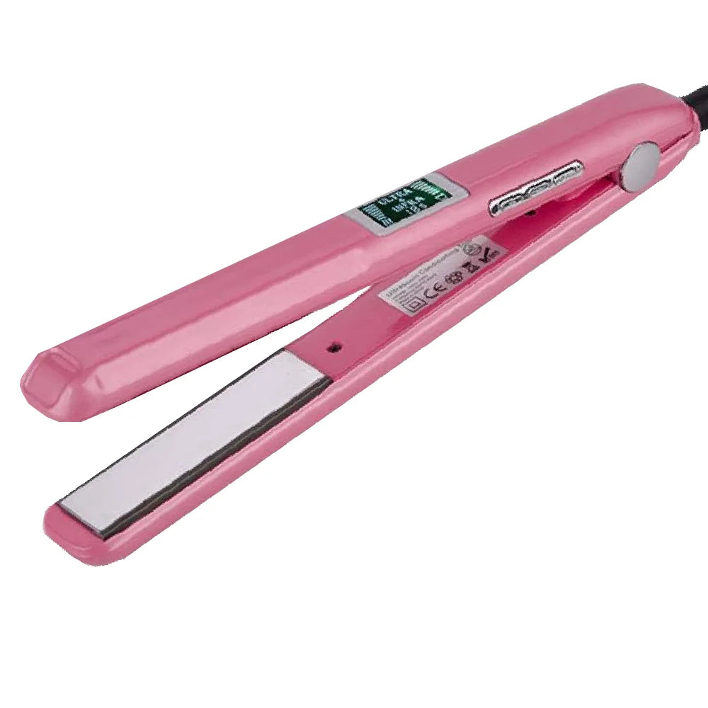 RUCHA Ultrasonic Infrared Hair Straightener Cold Hair Care Flat Iron for Professional Hair Treament Recovers Damaged Styler