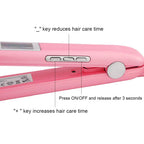 RUCHA Ultrasonic Infrared Hair Straightener Cold Hair Care Flat Iron for Professional Hair Treament Recovers Damaged Styler