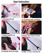 RUCHA Ultrasonic Infrared Hair Straightener Cold Hair Care Flat Iron for Professional Hair Treament Recovers Damaged Styler