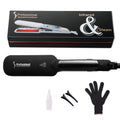Infrared Steam Hair Straightener Curler Ceramic Glaze Plate 450°F Fast Heating Vapor Flat Iron Straightening Irons Dual Voltage