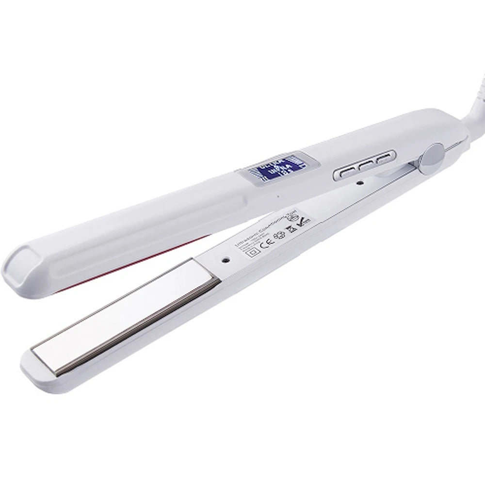 RUCHA Ultrasonic Infrared Hair Straightener Cold Hair Care Flat Iron for Professional Hair Treament Recovers Damaged Styler